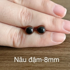 [Túi 5 cặp kèm chốt] Mắt chốt Thú Bông, mắt đen, mắt màu