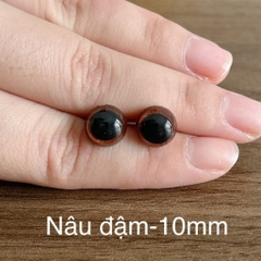 [Túi 5 cặp kèm chốt] Mắt chốt Thú Bông, mắt đen, mắt màu