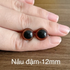 [Túi 5 cặp kèm chốt] Mắt chốt Thú Bông, mắt đen, mắt màu