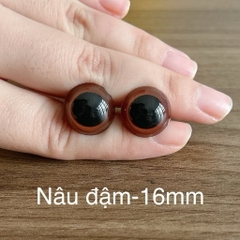 [Túi 5 cặp kèm chốt] Mắt chốt Thú Bông, mắt đen, mắt màu