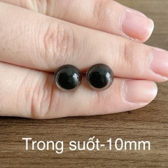 [Túi 5 cặp kèm chốt] Mắt chốt Thú Bông, mắt đen, mắt màu