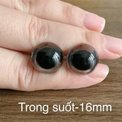 [Túi 5 cặp kèm chốt] Mắt chốt Thú Bông, mắt đen, mắt màu