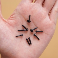 [Túi 5 cặp, ko chốt] Mắt Đinh Đen Size Nhỏ 4mm-6mm