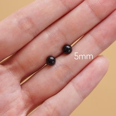 [Túi 5 cặp, ko chốt] Mắt Đinh Đen Size Nhỏ 4mm-6mm