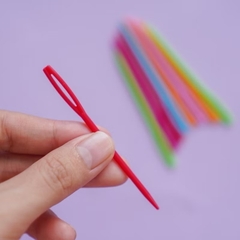 Kim Khâu Nhựa (set 5 cái) - Phù Hợp Len Sợi Vừa-To