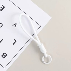 Móc khoá dây dù treo điện thoại/thú bông màu pastel