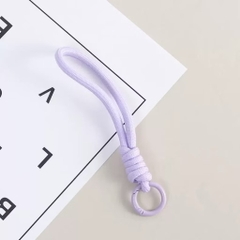 Móc khoá dây dù treo điện thoại/thú bông màu pastel