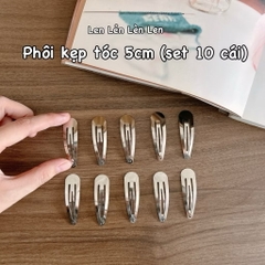 Phôi Kẹp Tóc 5cm Set 10 Cái
