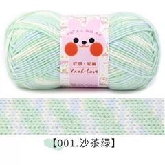 Len Yaoh Love Màu Loang Cuộn 100g-đan móc khăn mũ túi