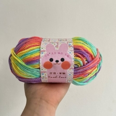 Len Yaoh Love Màu Loang Cuộn 100g-đan móc khăn mũ túi