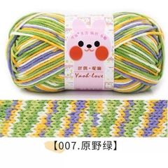 Len Yaoh Love Màu Loang Cuộn 100g-đan móc khăn mũ túi