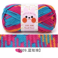 Len Yaoh Love Màu Loang Cuộn 100g-đan móc khăn mũ túi