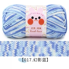 Len Yaoh Love Màu Loang Cuộn 100g-đan móc khăn mũ túi