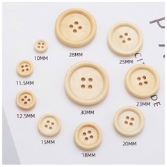 [Túi 5 cái] Cúc Gỗ Handmade With Love