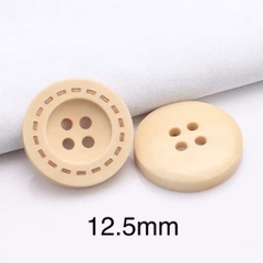 [Túi 5 cái] Cúc Gỗ Handmade With Love