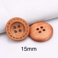 [Túi 5 cái] Cúc Gỗ Handmade With Love