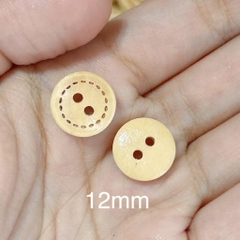 [Túi 5 cái] Cúc Gỗ Handmade With Love