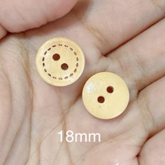 [Túi 5 cái] Cúc Gỗ Handmade With Love