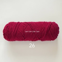 Len Cotton Love 100g - len đan móc khăn, mũ