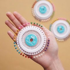 Vỉ kim định vị tròn, kim ghim may vá dùng làm đồ handmade