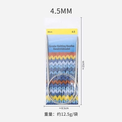 Kim Đan Vòng Inox 80cm - Kim đan tròn dây mềm, inox bền, chống gỉ, đủ size