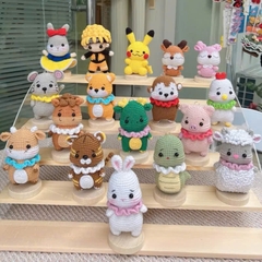 Đế Gỗ Cắm Búp Bê, thú bông, đế trưng bày đồ handmade