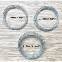 Kẽm Bọc Dẻo 2 mét (size 1mm - 1,5mm - 2mm)