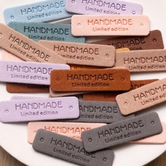 [Túi 3 cái] Tag Handmade-chất liệu da lộn mềm, gắn lên sản phẩm handmade