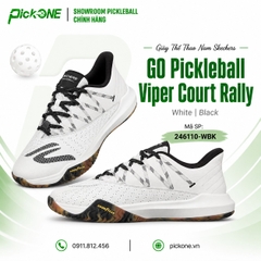 Giày Thể Thao Nam Skechers GO Pickleball Viper Court Rally White | Black