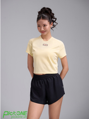 Áo croptop Exdry ProActive World cup (Vàng/Be/Đỏ)