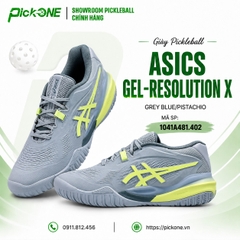 Giày Pickleball ASICS Gel-Resolution X GREY BLUE/PISTACHIO