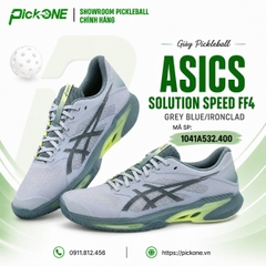 Giày Pickleball ASICS Solution Speed FF4 GREY BLUE/IRONCLAD