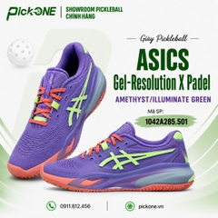 Giày Pickleball ASICS Gel-Resolution X Padel AMETHYST/ILLUMINATE GREEN