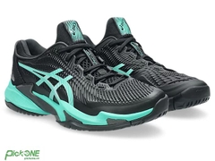 Giày Pickleball ASICS COURT FF 3 BLACK/AURORA GREEN