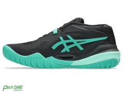 Giày Pickleball ASICS Gel-Resolution X BLACK/AURORA GREEN