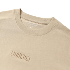 Áo Thun Nam Cổ Tròn Chất Liệu VảI Cotton Họa Tiết Raglan, Thấm Hút, Mềm Mại, Chống Nhăn - LUCIINON