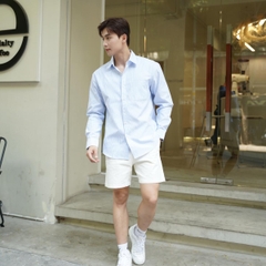 Áo Sơ Mi Nam Tay Dài SMALLINE Vải Oxford Cao Cấp Phối Sọc, Thoáng Mát, Giữ Form Chuẩn - LUCIINON