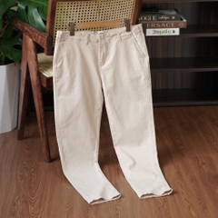 Quần Kaki Nam Chất Chất Liệu Vải Kaki, Lưng Cúc Co Giãn Dáng SlimFit, Cotton Menswear Jean Có Túi - LUCIINON