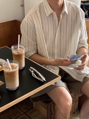 Áo Sơ Mi Nam Tay Dài OHA Chất Cotton Xốp Phối Sọc, Form Regular Thanh Lịch, Sang Trọng - LUCIINON