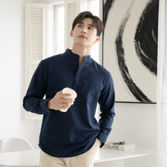 Áo Sơ Mi Nam Tay Dài Chất Liệu Vải Linen Cao Cấp, Cổ Bẻ Nam Tính, Form Dáng Thanh Lịch - LUCIINON