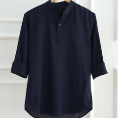 Áo Sơ Mi Nam Tay Dài Chất Liệu Vải Linen Cao Cấp, Cổ Bẻ Nam Tính, Form Dáng Thanh Lịch - LUCIINON