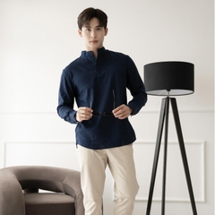 Áo Sơ Mi Nam Tay Dài Chất Liệu Vải Linen Cao Cấp, Cổ Bẻ Nam Tính, Form Dáng Thanh Lịch - LUCIINON