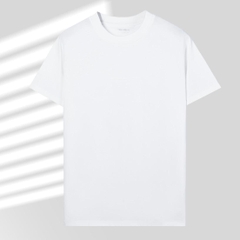 Áo Thun Nam Cổ Tròn Chất Liệu VảI Cotton, Thiết Kế Trơn Basic, Thấm Hút Cao, Mềm Mại - LUCIINON
