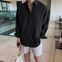 Áo Sơ Mi Tay Dài Nam Chất Vải Linen Cao Cấp, Form Regular Hàn Thanh Lịch, Chống Nhăn Tốt - LUCIINON