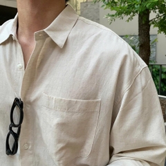 Áo Sơ Mi Tay Dài Nam Chất Vải Linen Cao Cấp, Form Regular Hàn Thanh Lịch, Chống Nhăn Tốt - LUCIINON