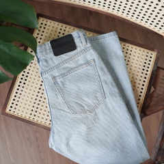 Quần Jean Baggy Ống Suông Chất Liệu Vải Jeans Cotton ThoảI Mái, Có Túi, Chuẩn Form - LUCIINON