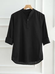 Áo Sơ Mi Nam Tay Dài Chất Liệu Vải Linen Cao Cấp, Cổ Bẻ Nam Tính, Form Dáng Thanh Lịch - LUCIINON