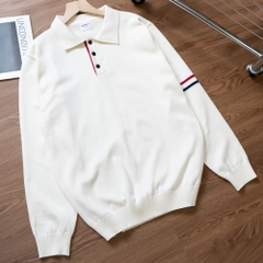 Áo Polo Nam Tay Dài LUMIX Chất Liệu Vải Dệt Kim Phối Sọc Cao Cấp, Classic, Sang Trọng - LUCIINON