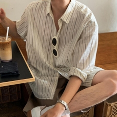 Áo Sơ Mi Nam Tay Dài OHA Chất Cotton Xốp Phối Sọc, Form Regular Thanh Lịch, Sang Trọng - LUCIINON