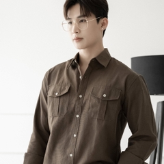 Áo Sơ Mi Nam Tay Dài Chất Liệu VảI Oxford Cao Cấp, Có 2 Túi Sang Trọng, Giữ Form Tốt - LUCIINON